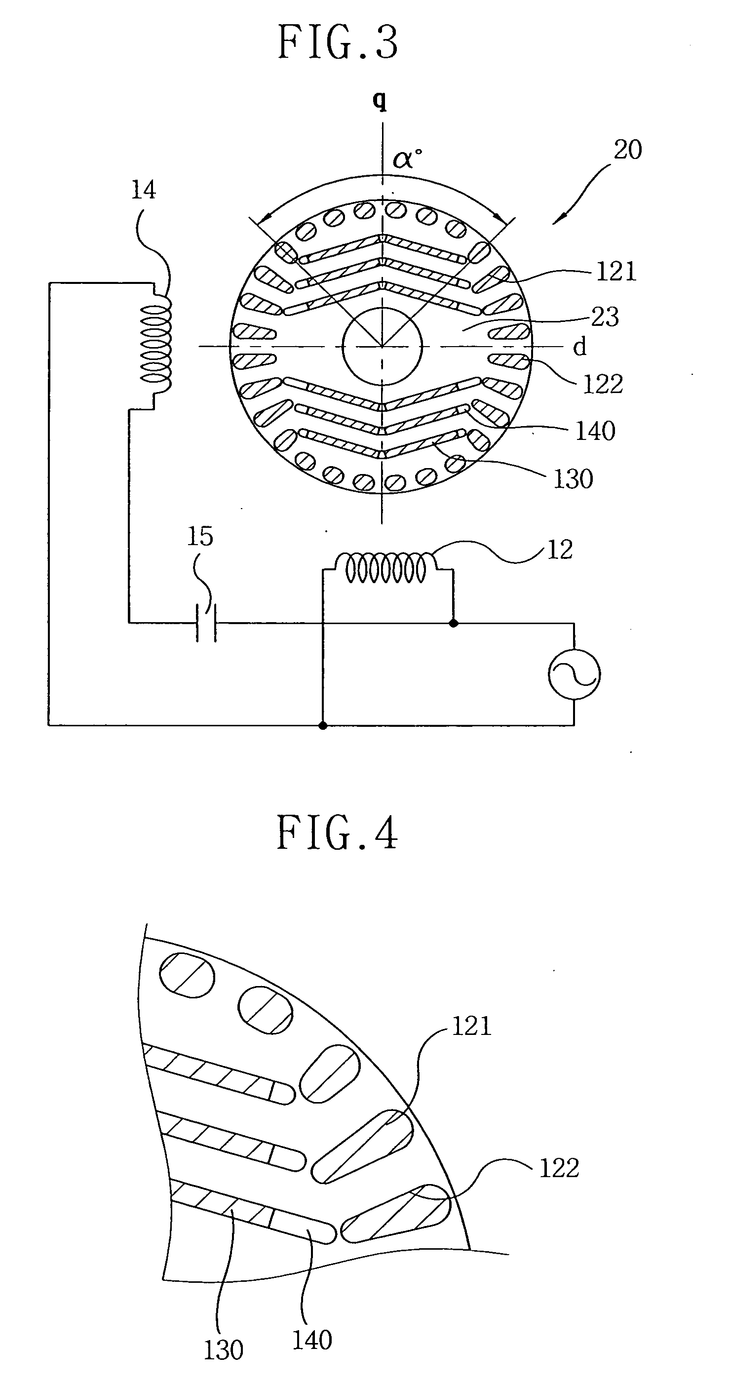 Motor, compressor and air conditioning system having the same