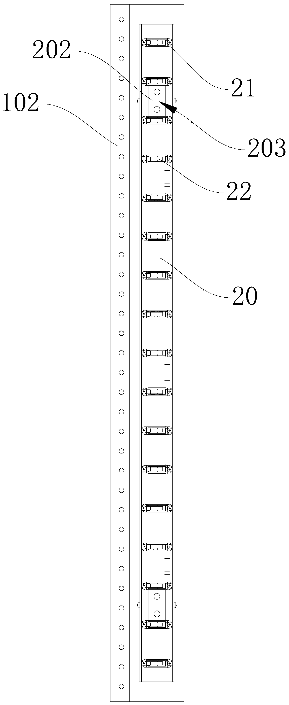 Monitoring cabinet, monitoring system and monitoring method based on cabinet space occupation detection