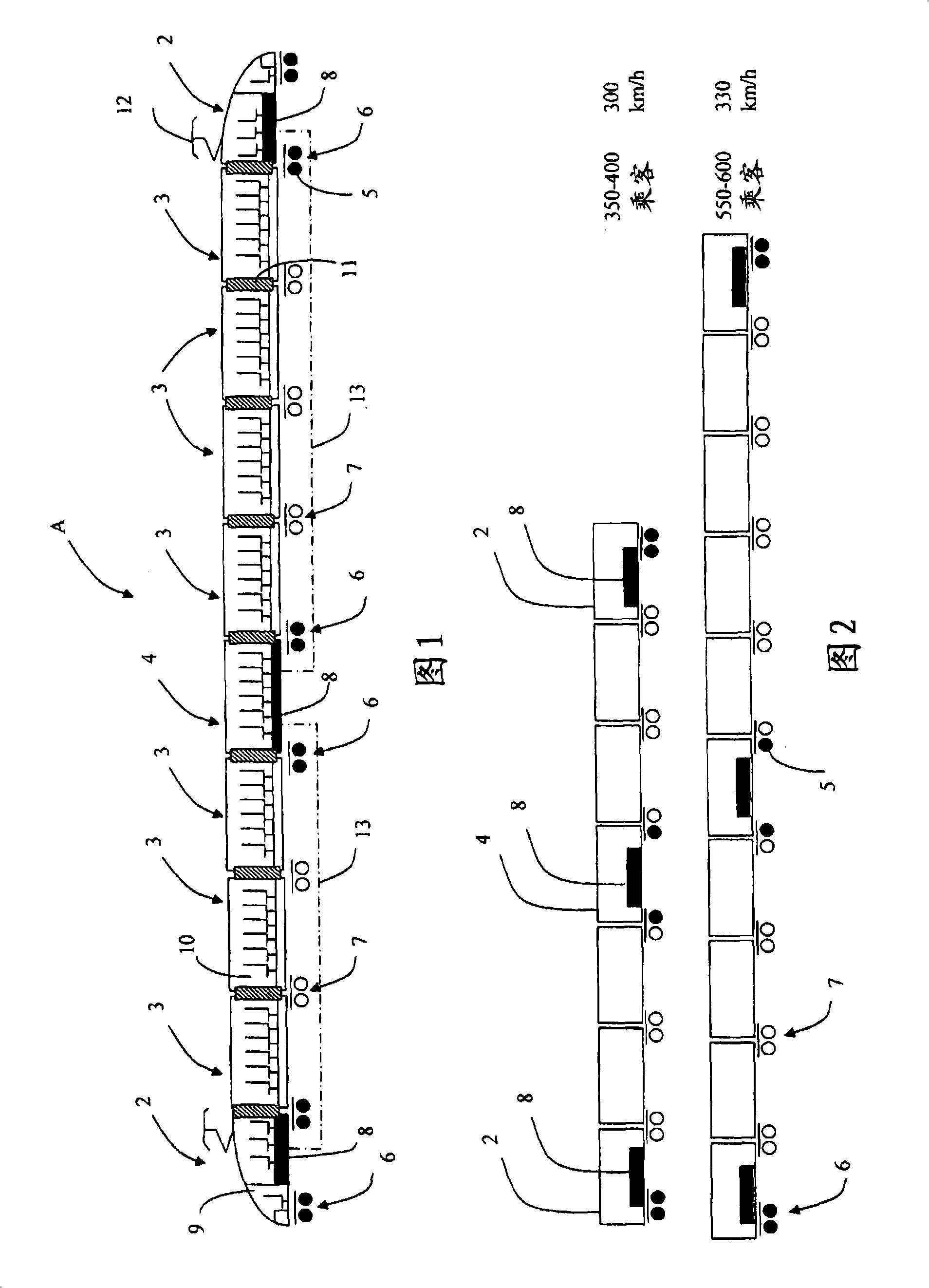 Railcar vehicle for passenger transport