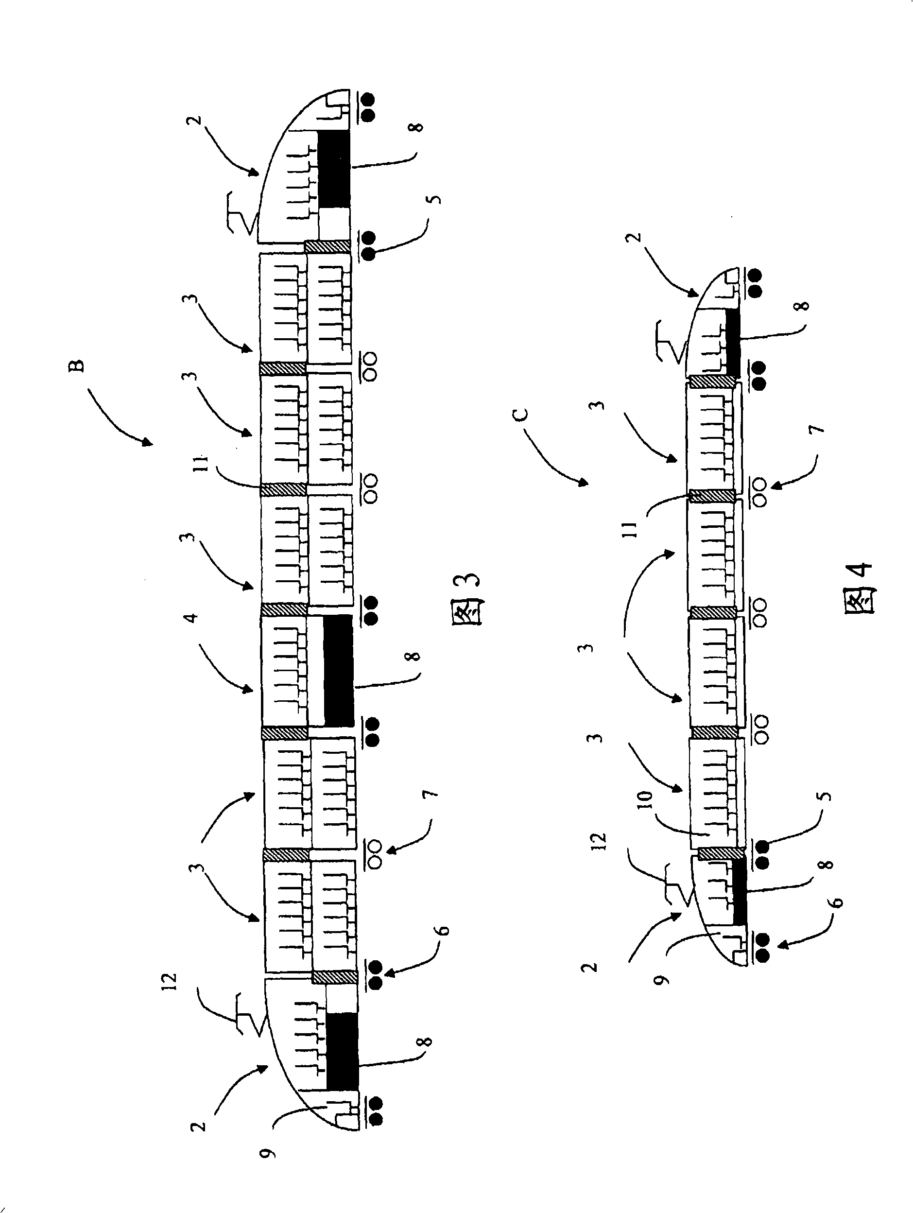 Railcar vehicle for passenger transport