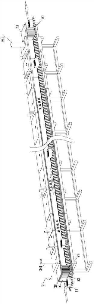 Continuous production method for solid powder chromizing