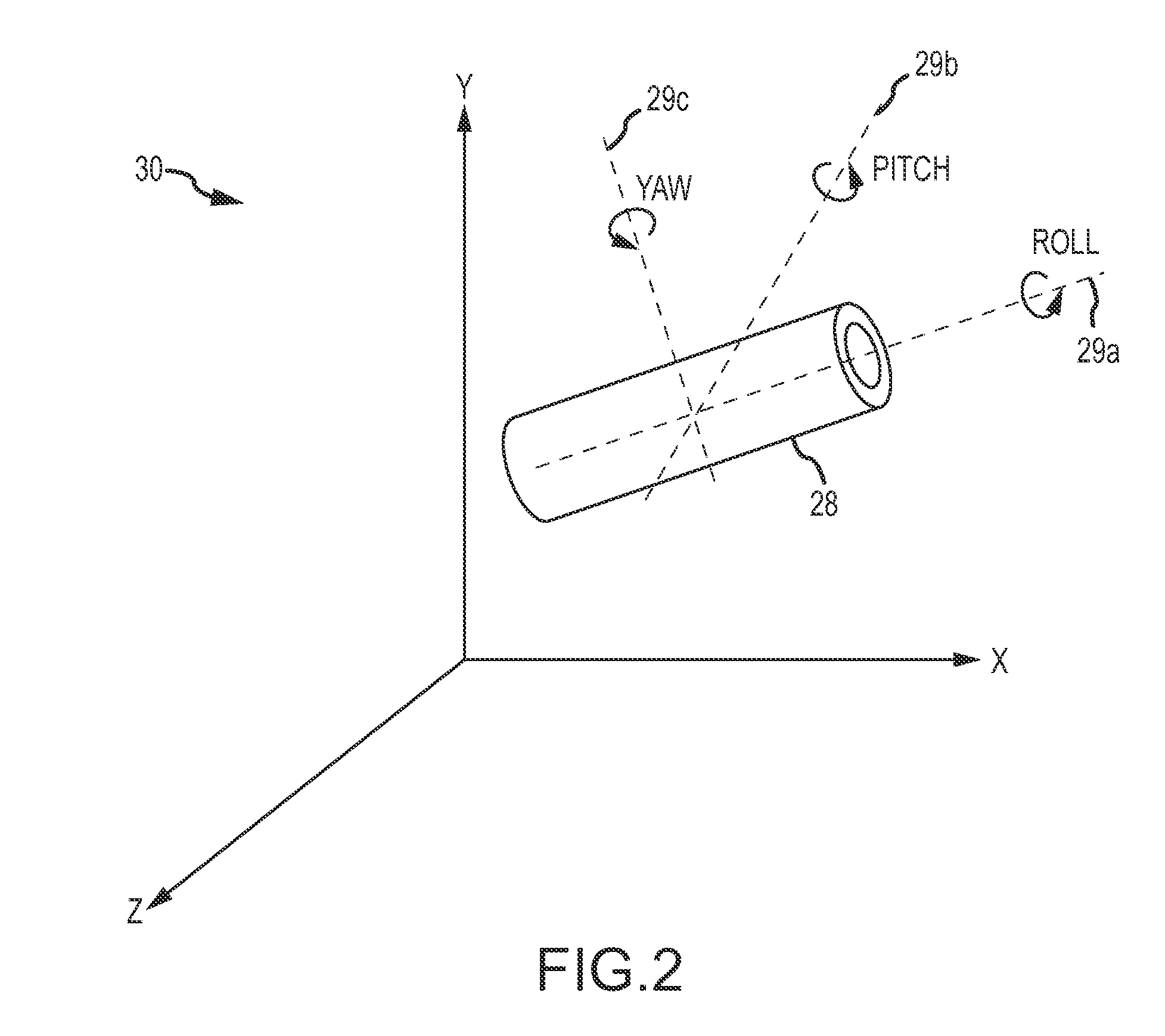 Roll detection and six degrees of freedom sensor assembly