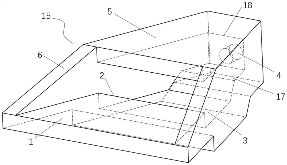 A cable ditch drainage structure and drainage method for embankment-road integration project