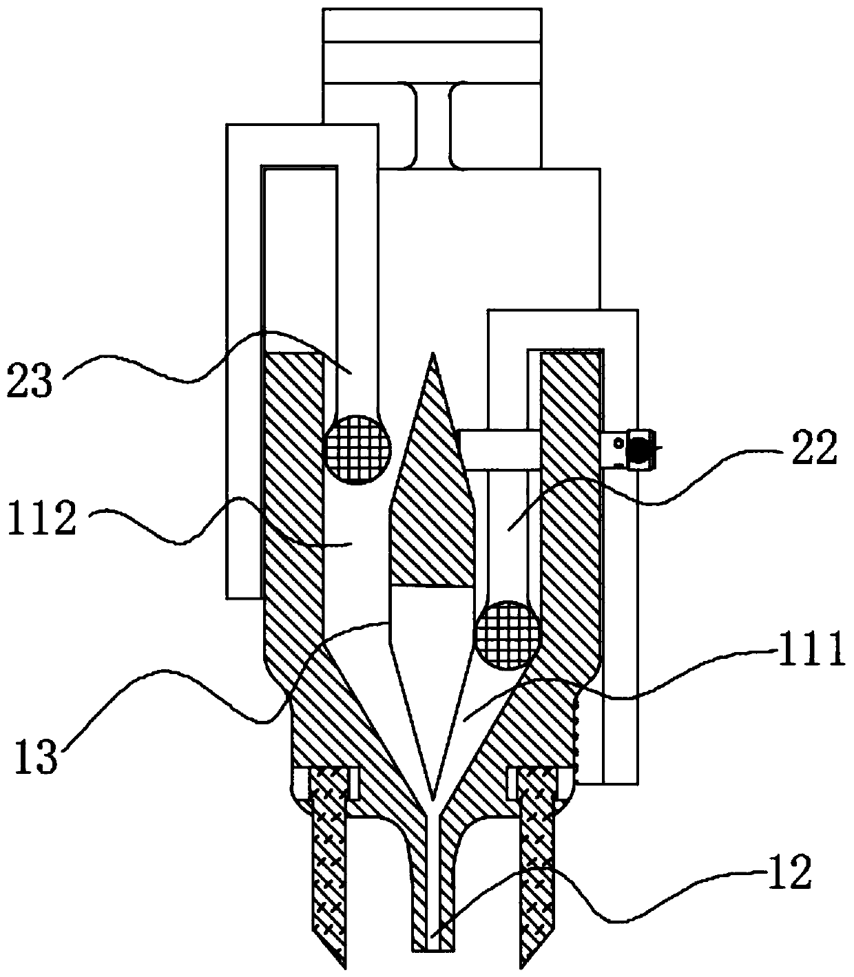 Powder paving device