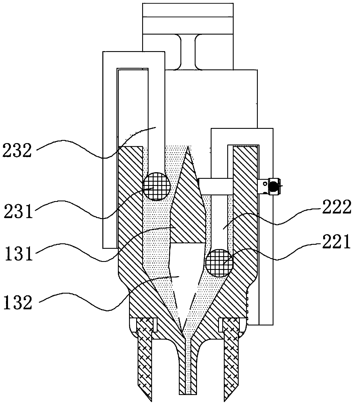 Powder paving device