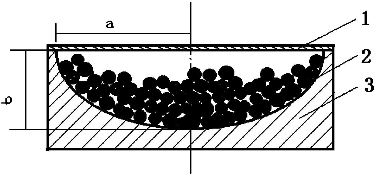 Semi-ellipsoidal pot box vibration absorber filled with iron tailing sand and ceramsite mixed particles and preparation method of semi-ellipsoidal pot box vibration absorber