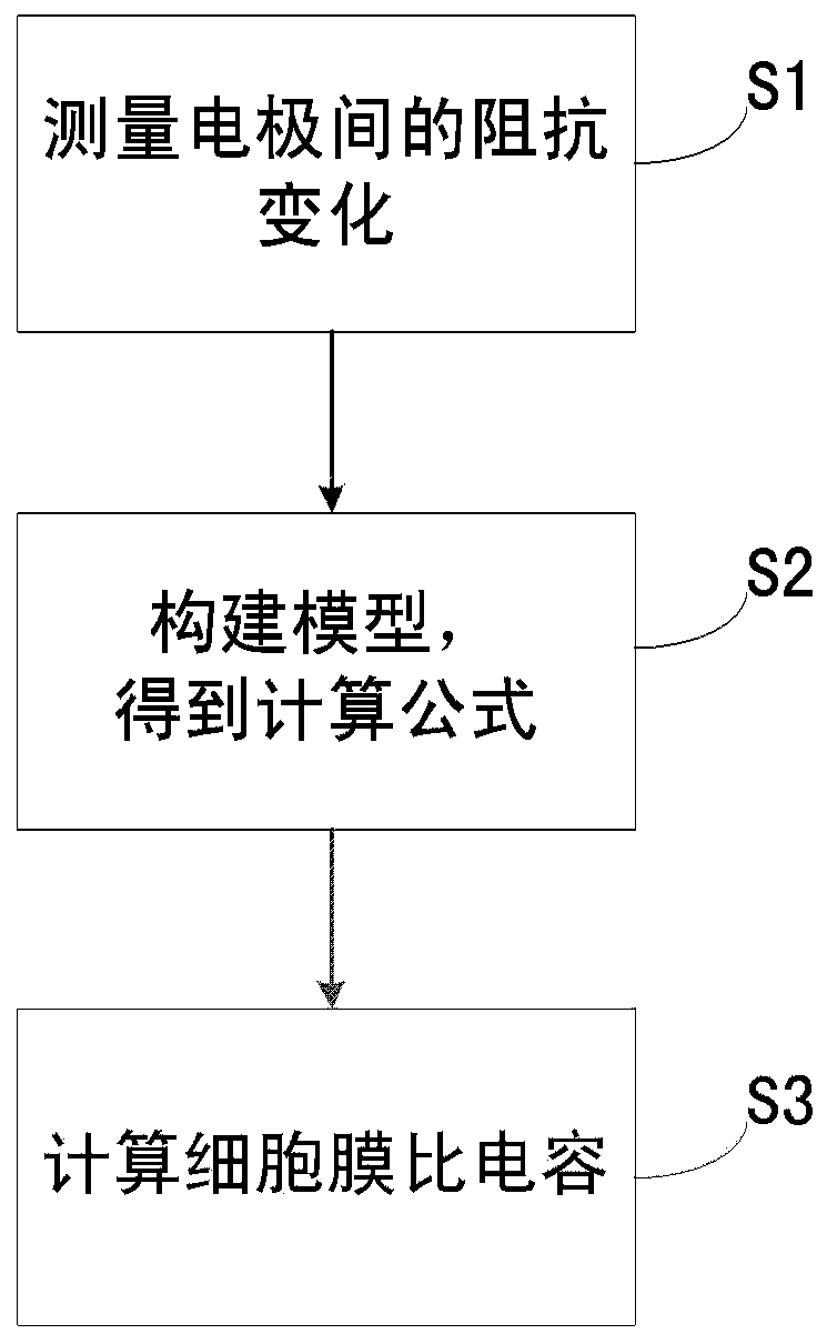 Detection system and method of cell membrane specific capacitance