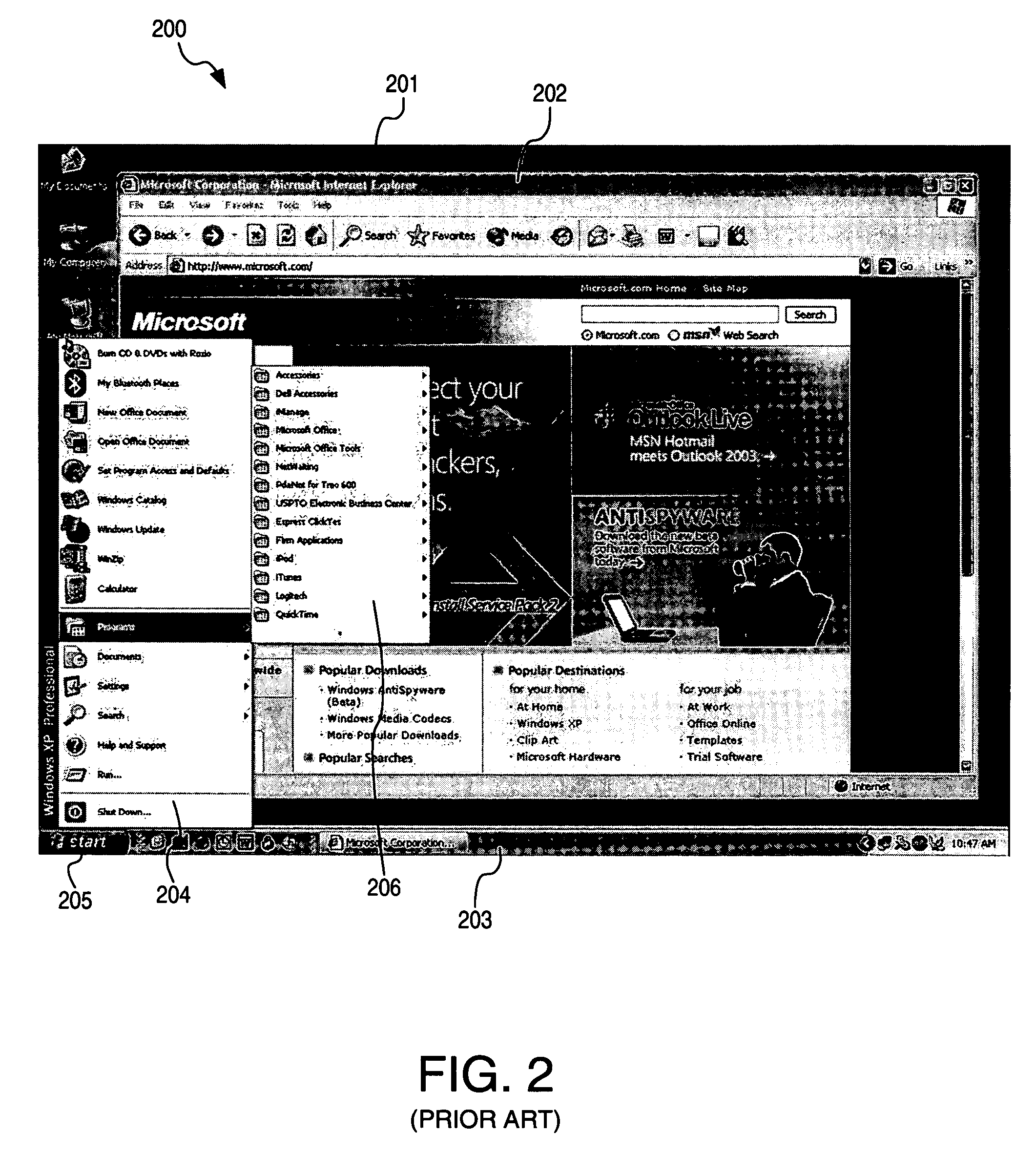 Operating system program launch menu search