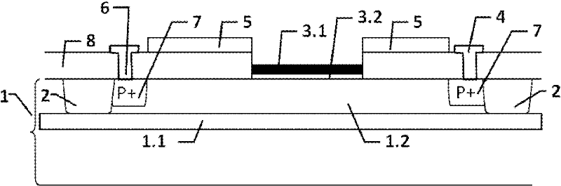 An array type optical addressable potential sensor and its manufacturing method