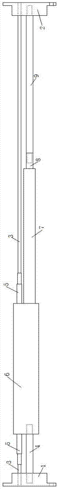 A device and method for measuring large strain of surrounding rock based on fiber grating displacement meter string