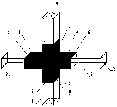 Method for reinforcing beam-column joint of frame structure combining ECC and steel-encasing plates