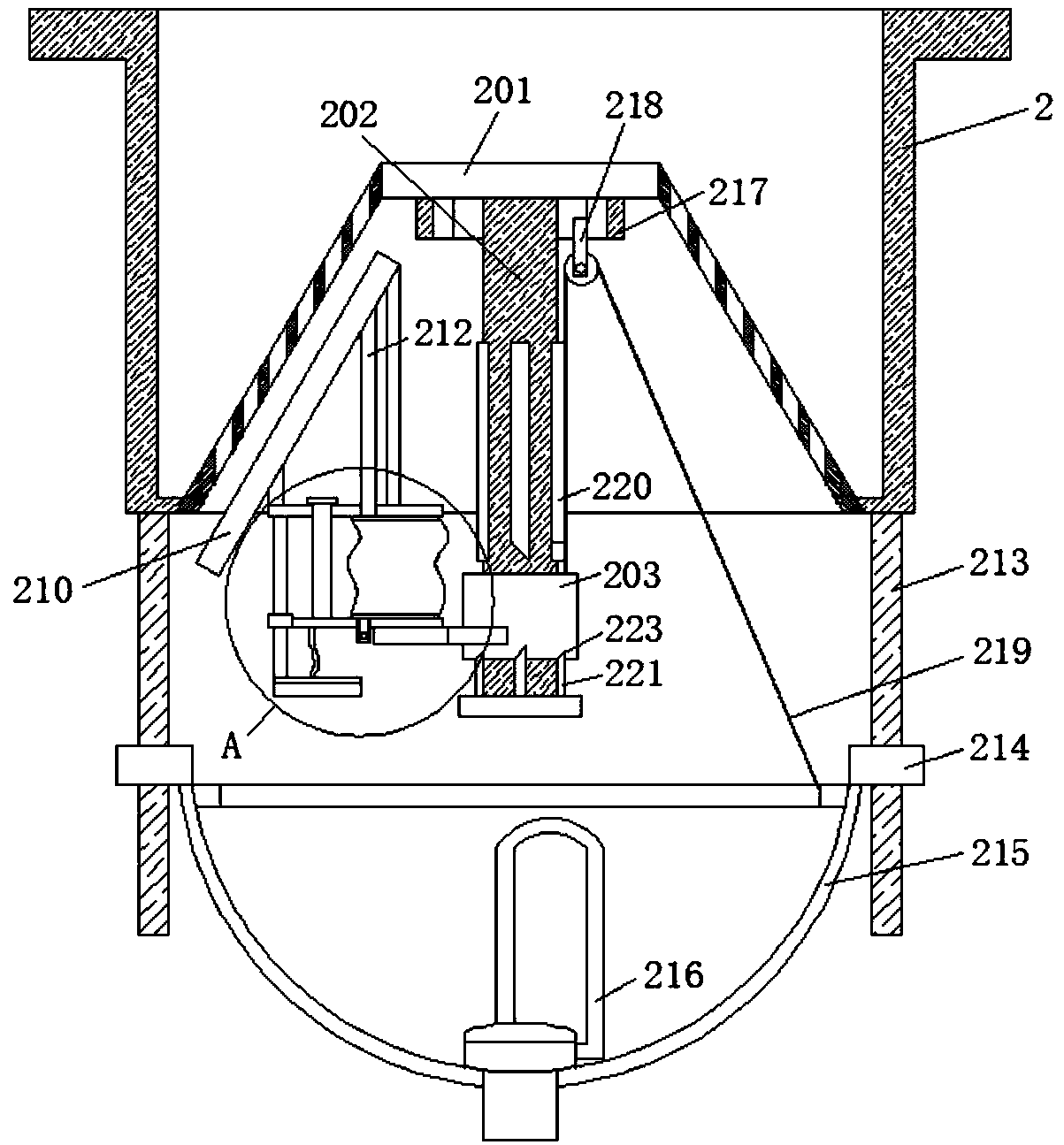 Anti-blocking vegetable washing sink for kitchen