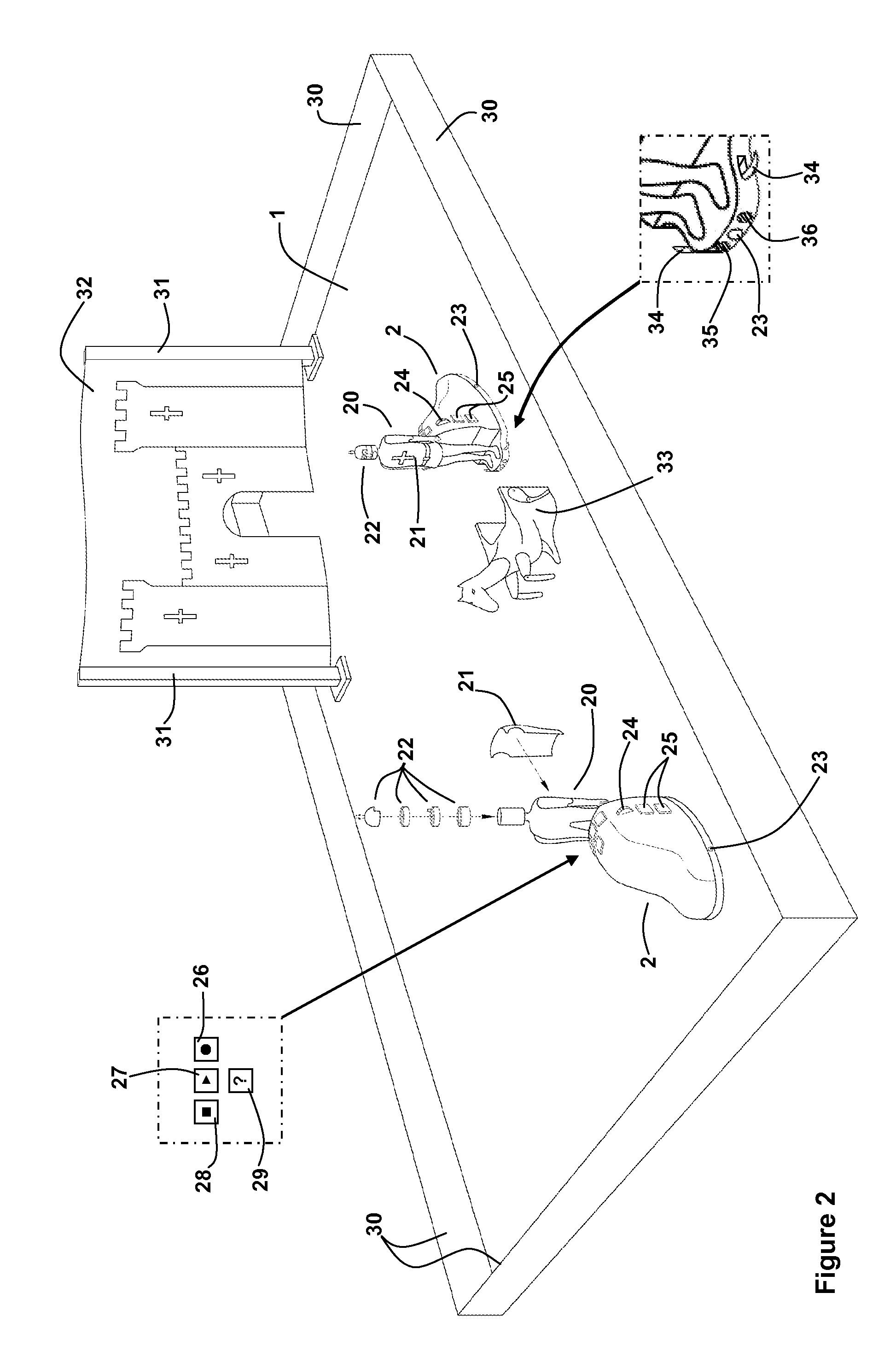 Toy systems and position systems