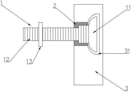 Back bolt combination device for stone veneer installation and installation method thereof