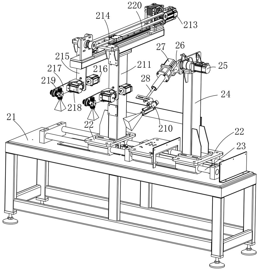 Full-automatic intelligent polyurethane pouring assembly line