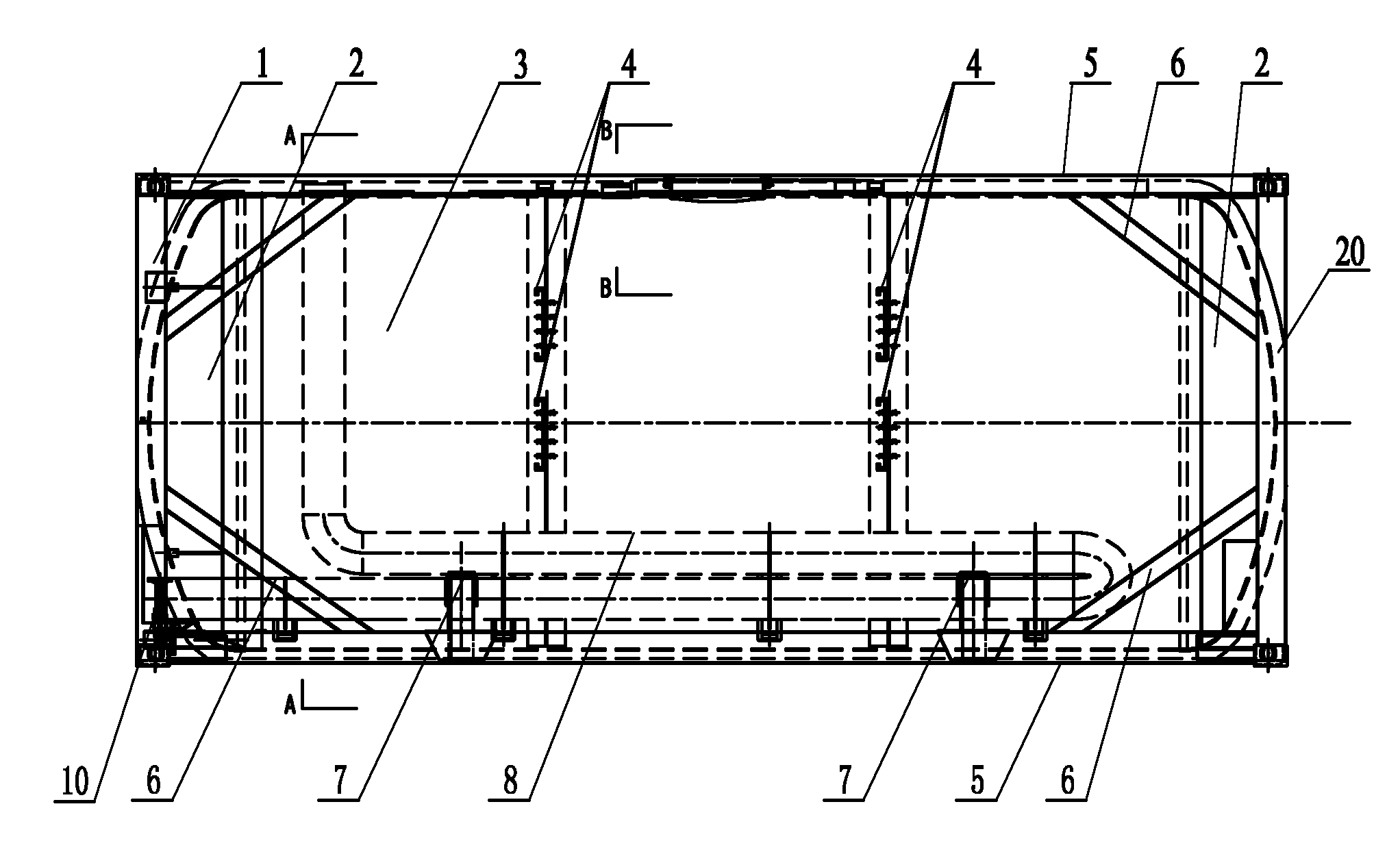 Tank container for petroleum asphalt