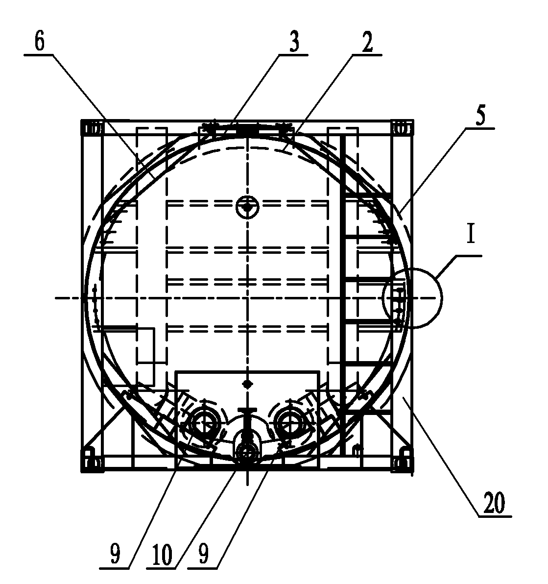 Tank container for petroleum asphalt