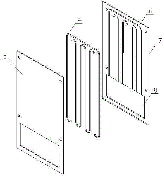 Power battery heat management system based on metal plate type pulse heat pipes