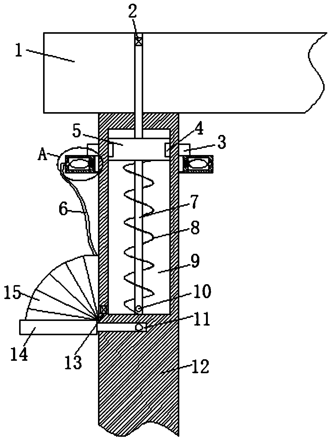 Wave type rust removing device of offshore drilling platform