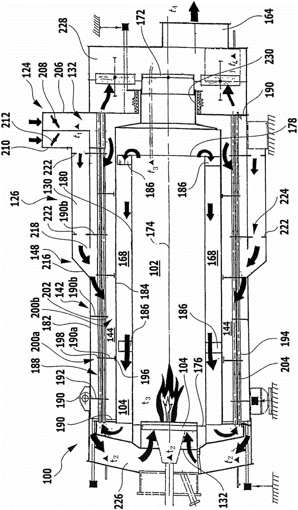 Thermal exhaust air treatment plant