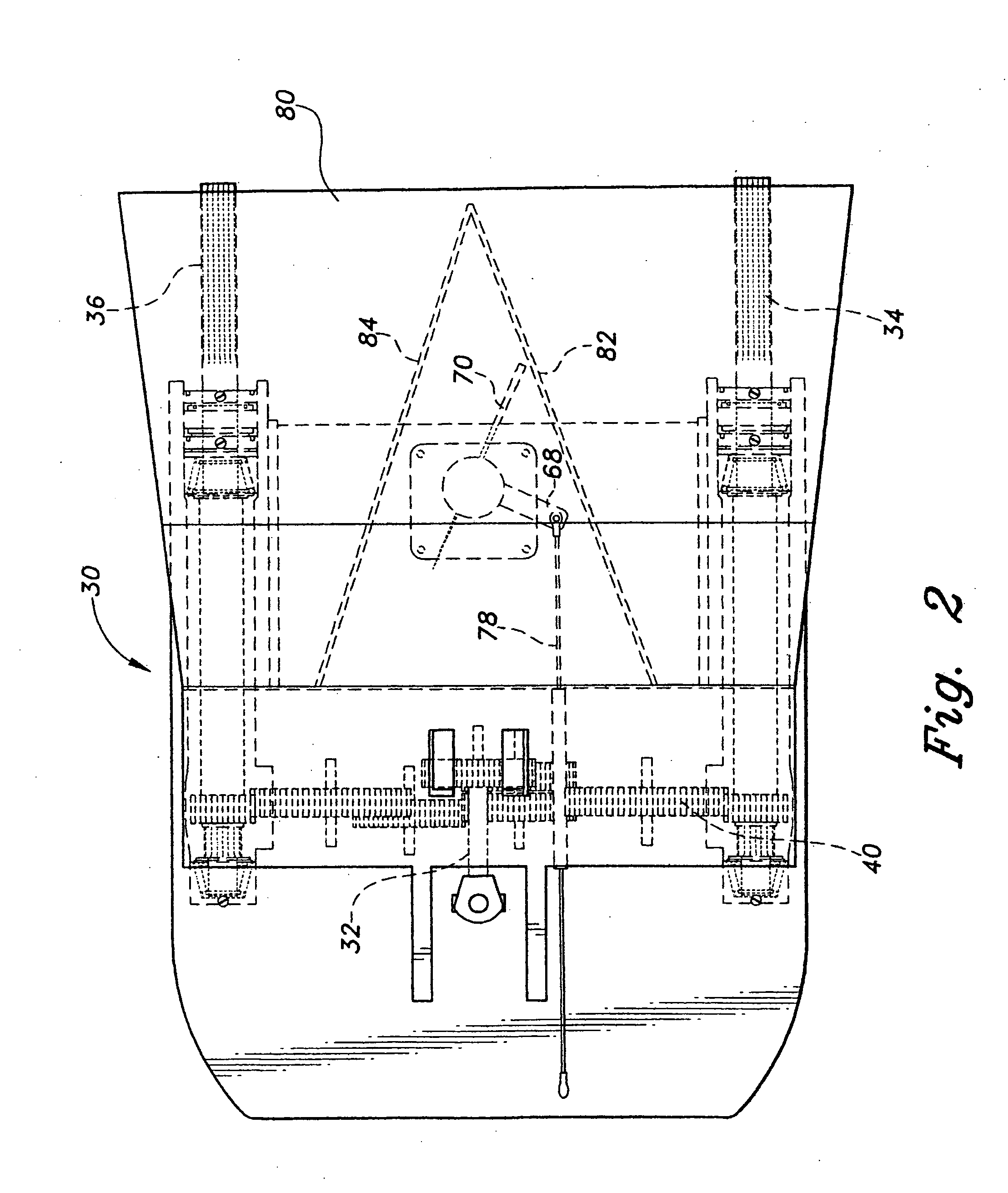 Dual propeller surface drive propulsion system for boats