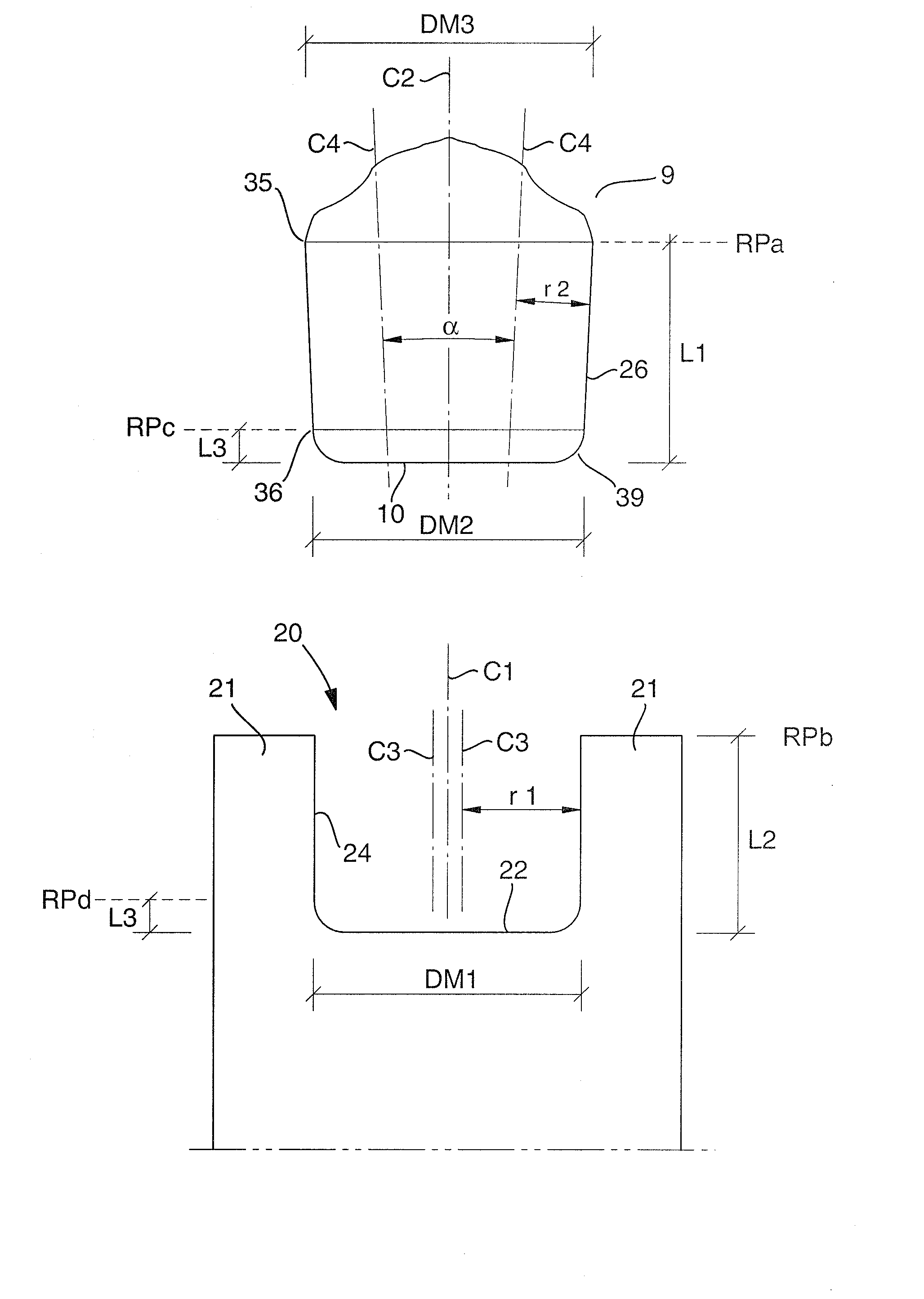 Drilling tool for chip removing machining as well as a loose top therefor