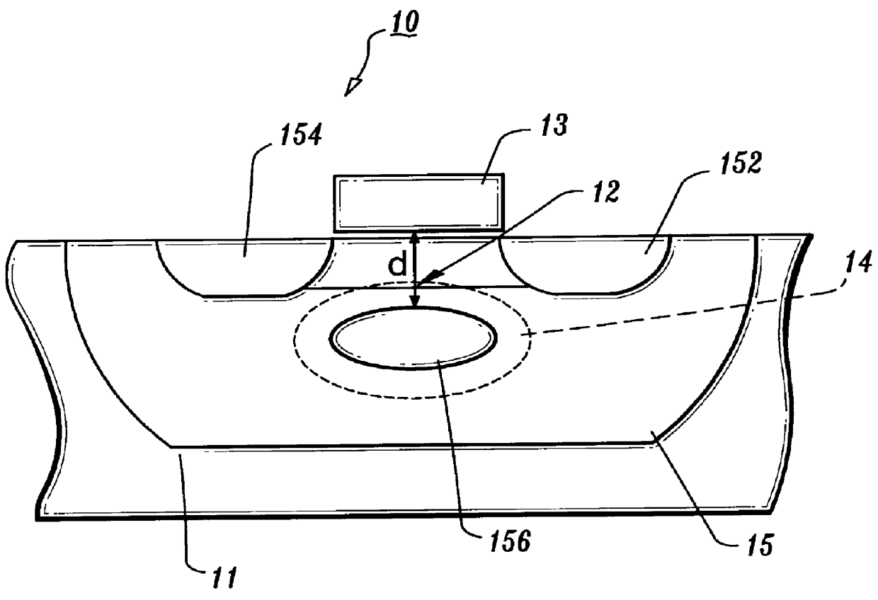 Semiconductor device having opposite-polarity region under channel