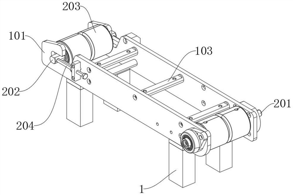 Conveying type detection device based on air conditioner panel processing and detection method thereof