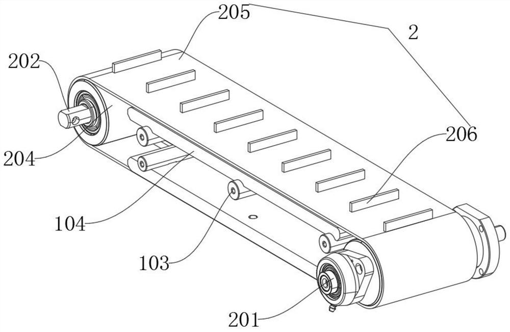 Conveying type detection device based on air conditioner panel processing and detection method thereof