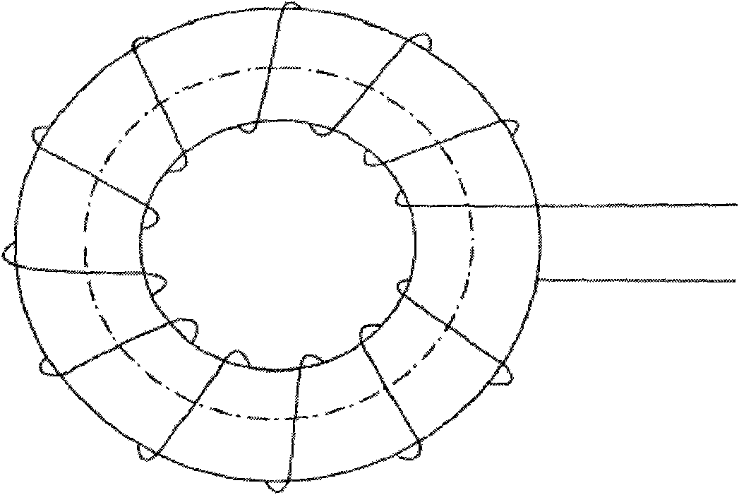 Multi-interspace self-expanding strong-airflow arc extinguishing lightning protection device