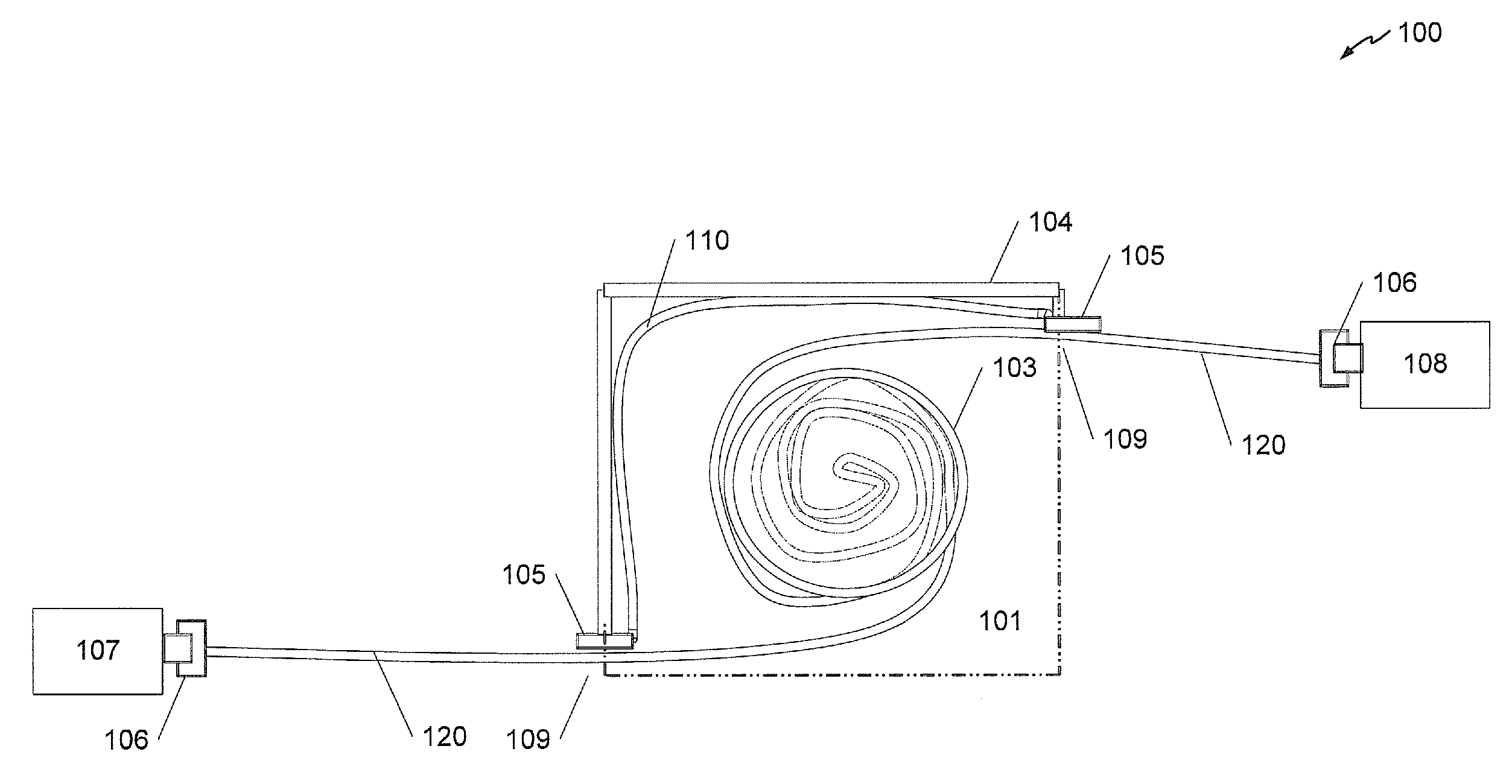 Retractable interconnect device including multiple electrical paths