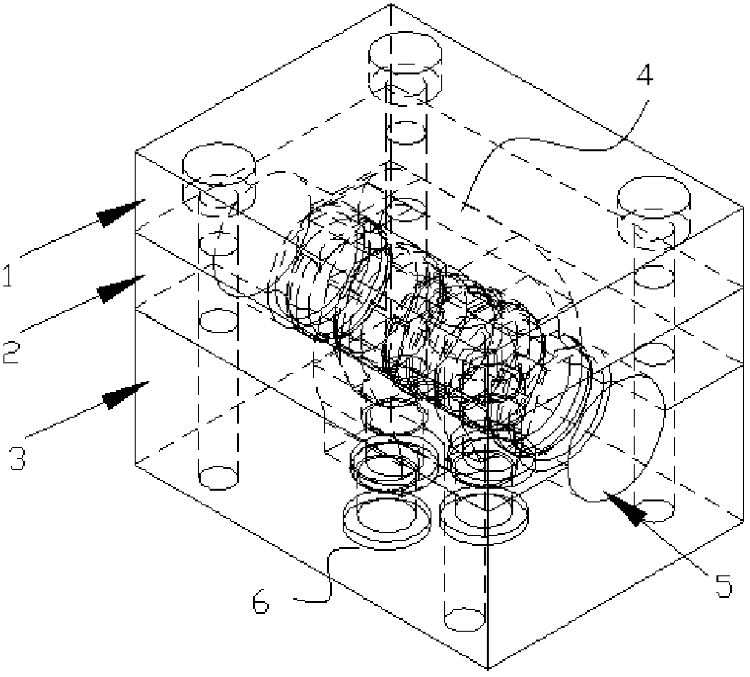 High-performance valve body of proportional servo valve and manufacturing method thereof