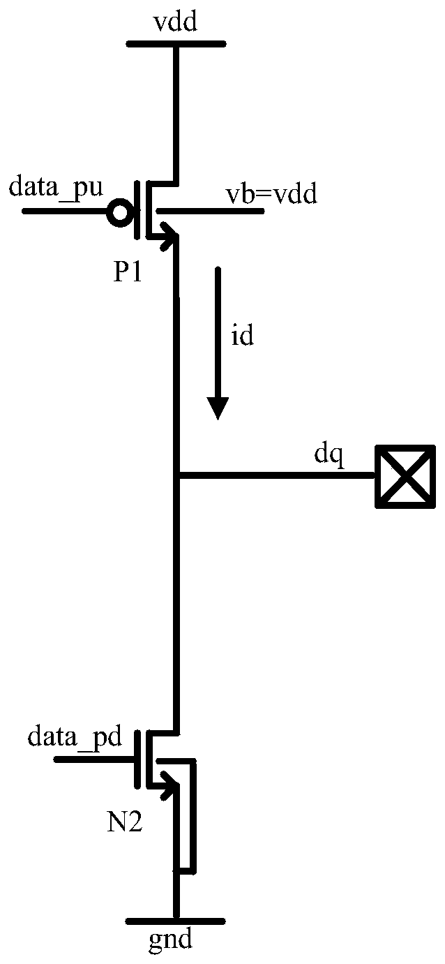 A DRAM output driving circuit and a method for reducing electric leakage thereof