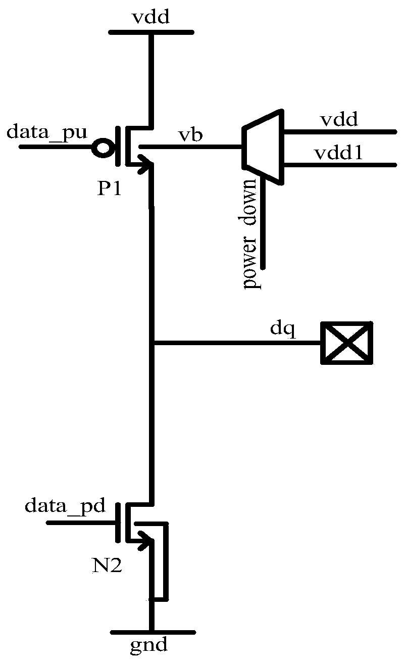 A DRAM output driving circuit and a method for reducing electric leakage thereof