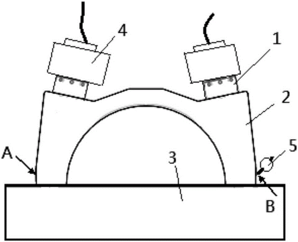 Test determination method for friction coefficient of contact surface of bearing cap and bearing pedestal