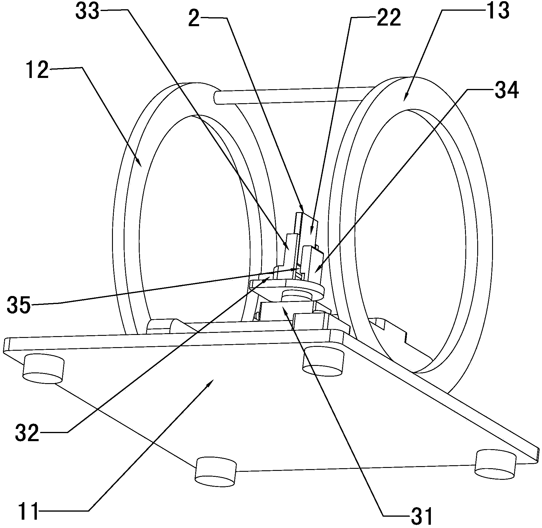 Method for measuring flux of magnetic element and device thereof