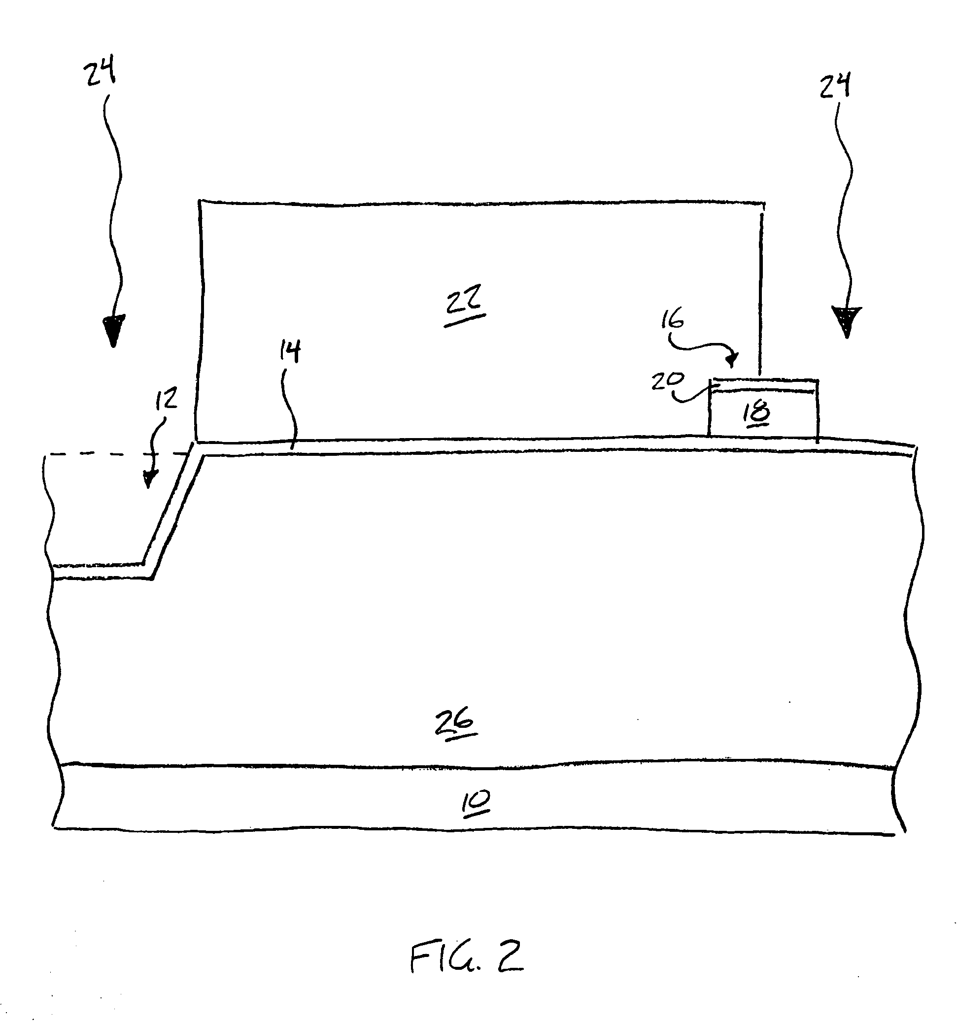 Image sensor with improved surface depletion