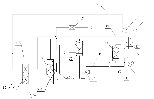 Organic rankine-type industrial waste heat integrated recovery device