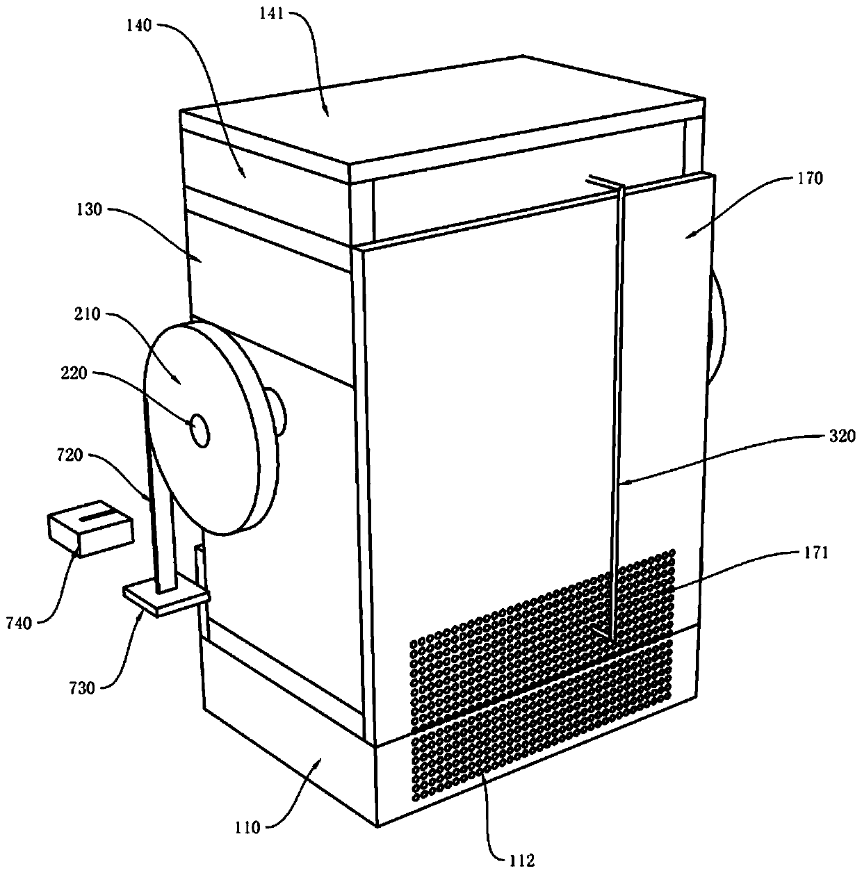 A loading component and its experimental device for testing rock disturbance-relaxation