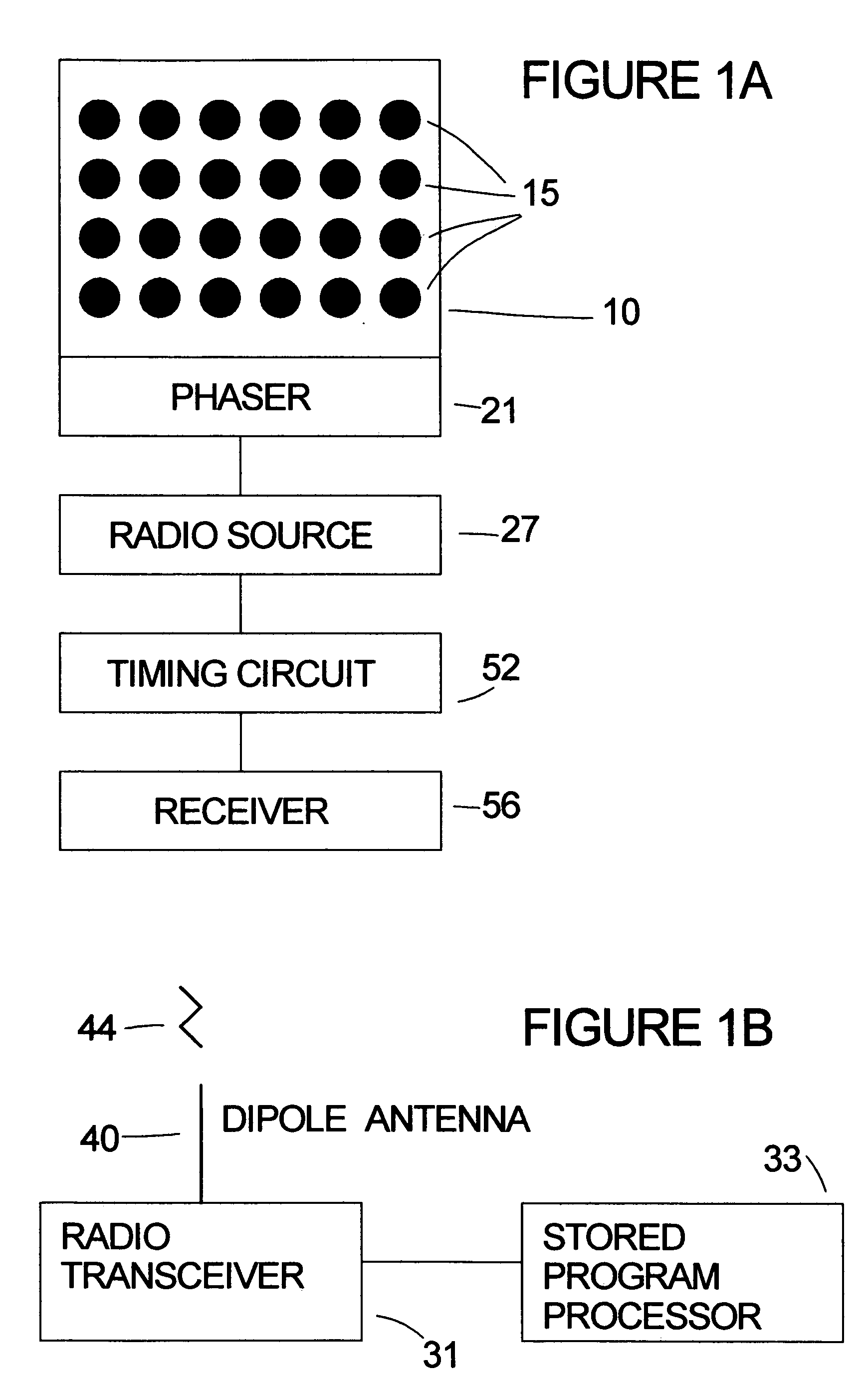 System for the relative navigation of aircraft and spacecraft using a phased array antenna