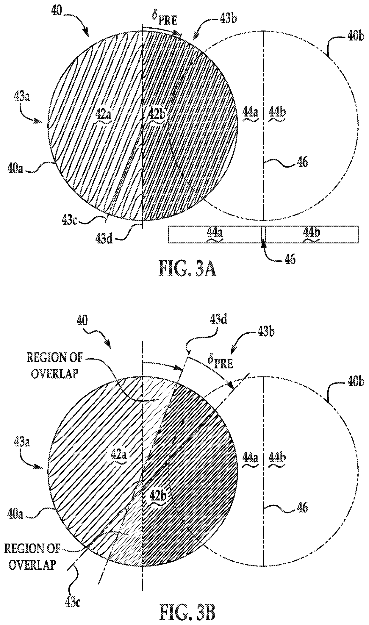 Partitioned variable inclination continuous transverse stub array