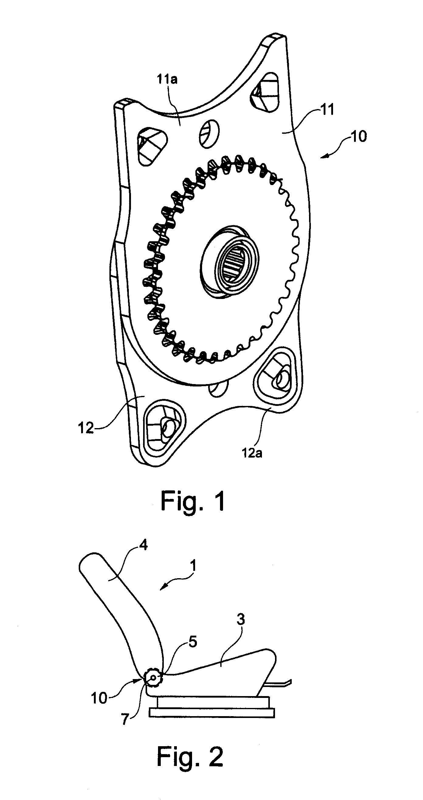 Fitting for a vehicle seat and vehicle seat