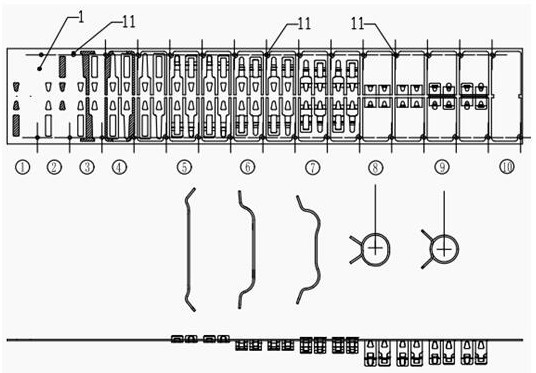 Machining method for spring embracing part