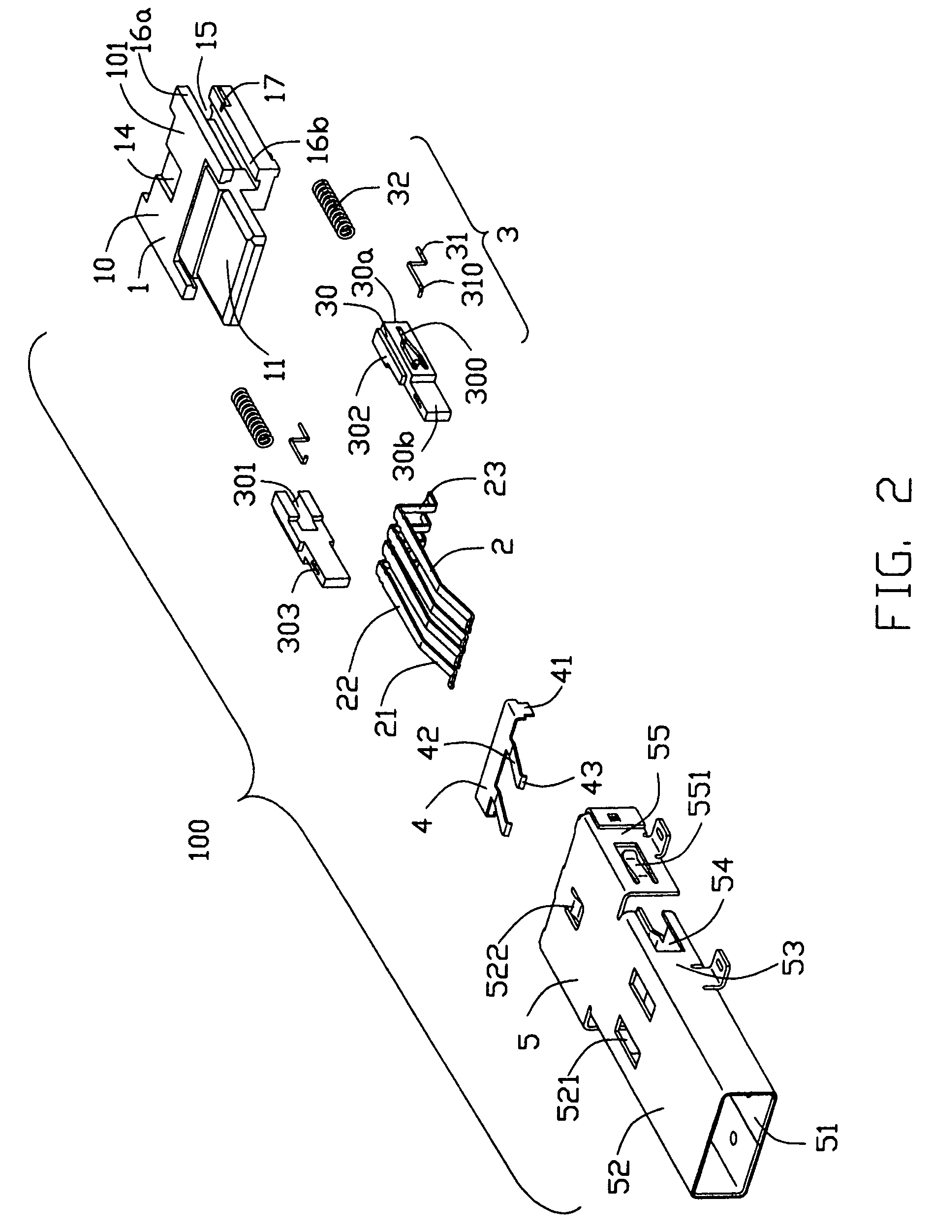 Electrical connector with locking/unlocking means