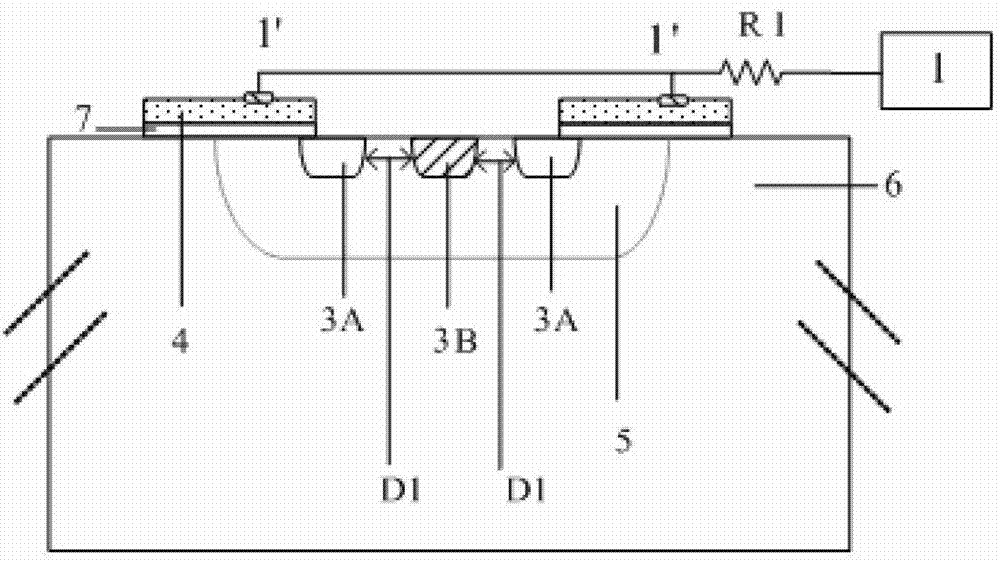 Power semiconductor device with antistatic discharge capacity and manufacturing method