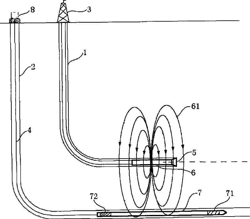 Electromagnetic surveying system while drilling of adjacent-well parallel intervals