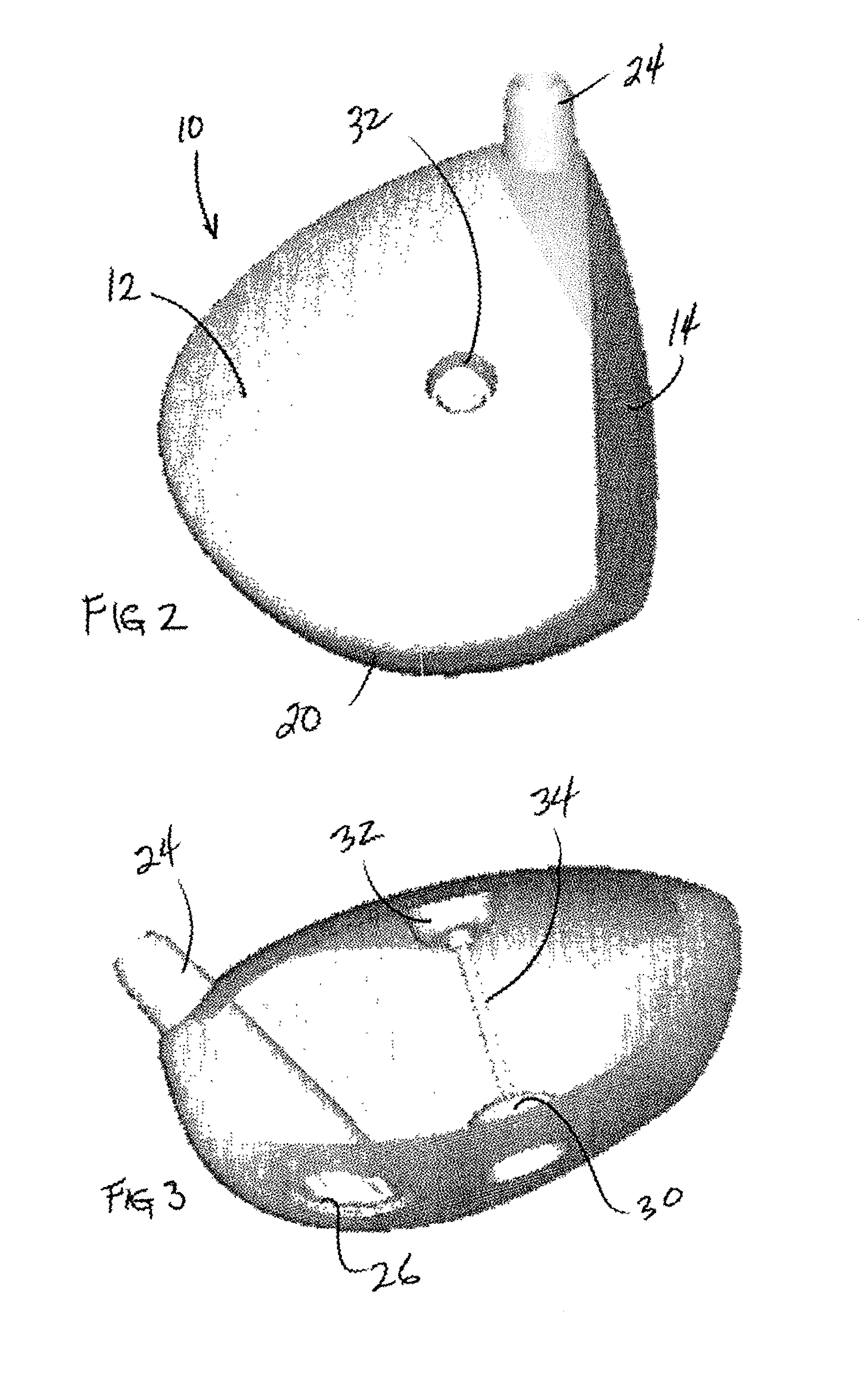 Golf club head having a device for resisting expansion between opposing walls during ball impact