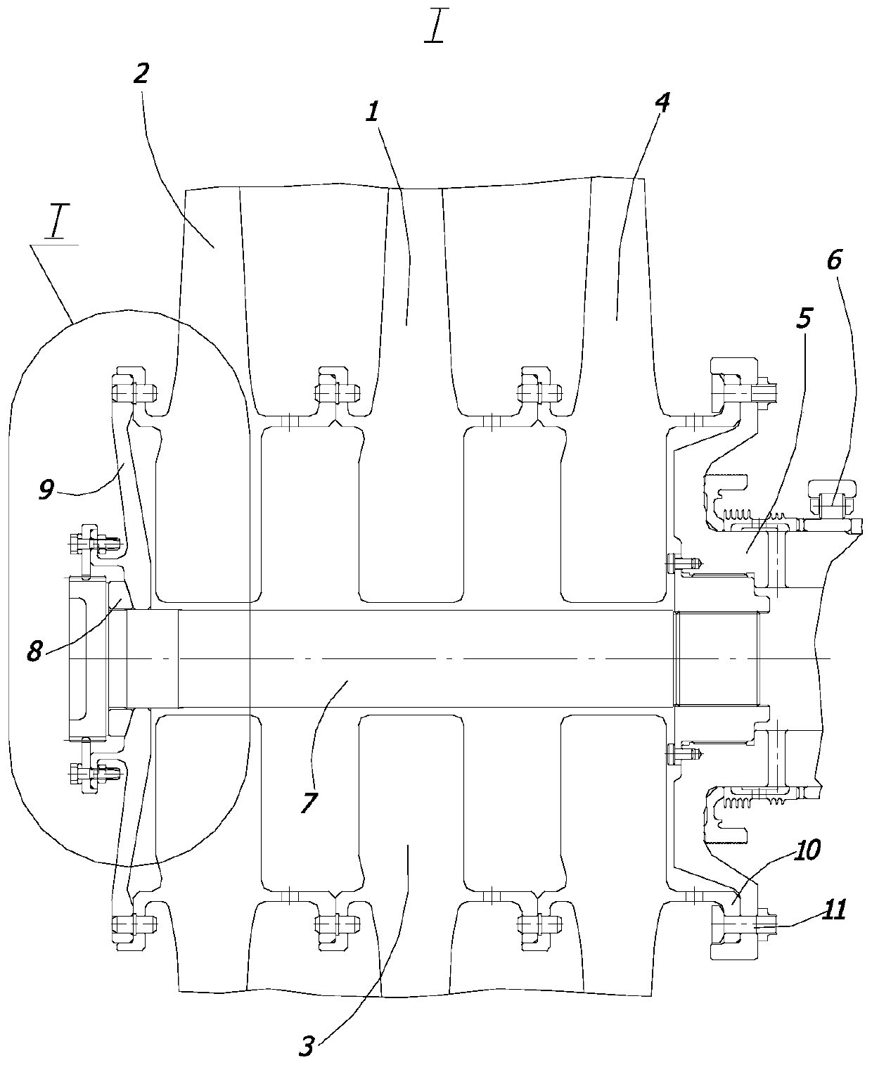 multi-stage turbine rotor