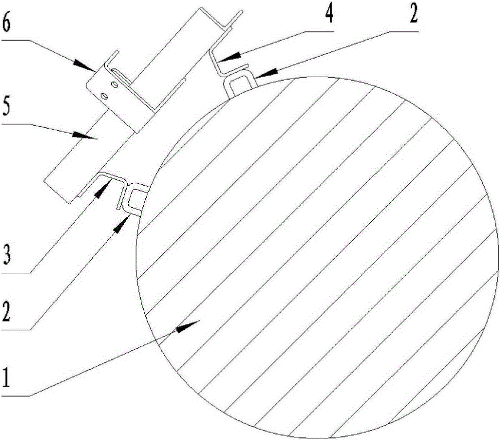 The installation structure of the guide rail for the lifting equipment of the transmission tower and the transmission tower