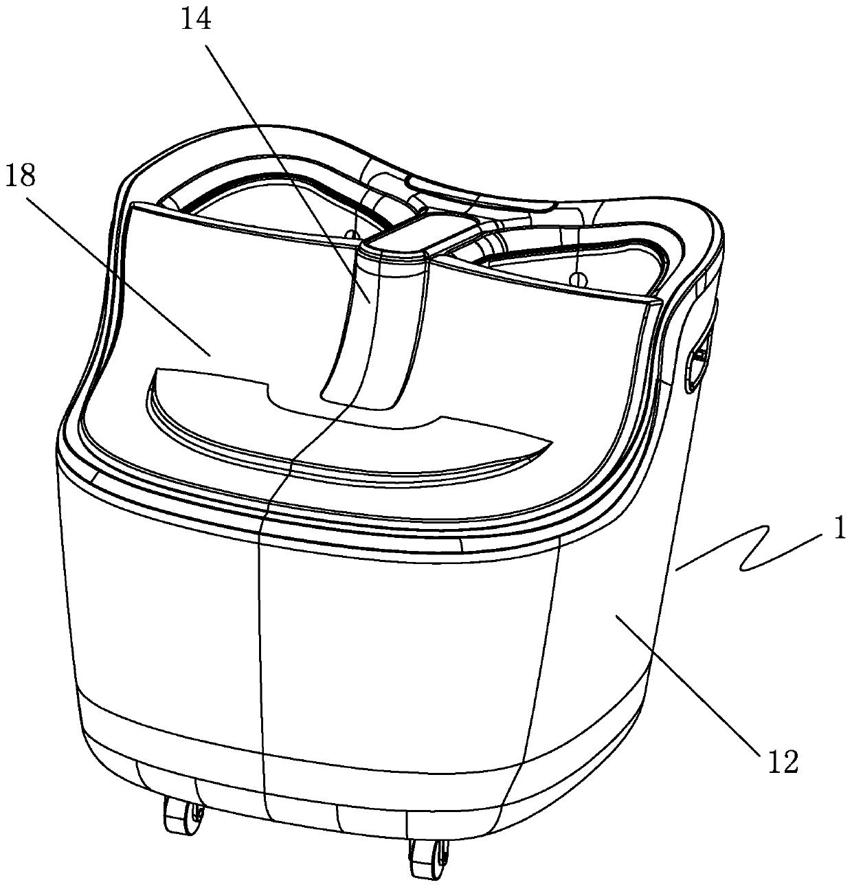 Foot bath therapeutic apparatus with automatic purification and sterilization physiotherapy function